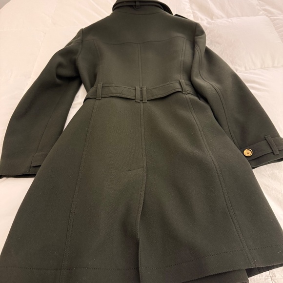 Authentic Burberry Brit Rushfield Rushmore Rushworth Wool Trench Coat, Size 10 - Picture 2 of 16